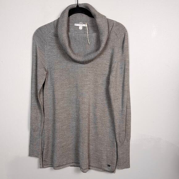 Smartwool sweater women's Medium turtleneck wool drape ski brown - Picture 1 of 12